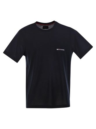 Kiton Cotton T Shirt With Logo