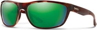 Smith Redding 62mm ChromaPop Polarized Square Sunglasses in Tortoise /Glass Green at Nordstrom