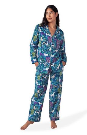 Printfresh Long PJ Set in Indigo at Nordstrom, Size X-Small