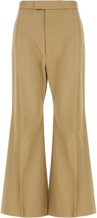 Vivienne Westwood Flared Broek - Dames - Wijde Broeken - Bruin - M - Katoen - Broeken
