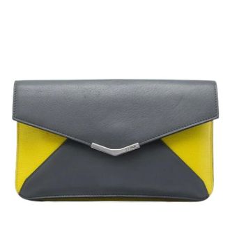 Fendi Pre-owned Leather fendi-bags - Dames - Pre-owned - Grijs - Maat: ONE Size Leer