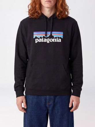 Patagonia Felpa con cappuccio relaxed fit in misto cotone riciclato con tasca a marsupio