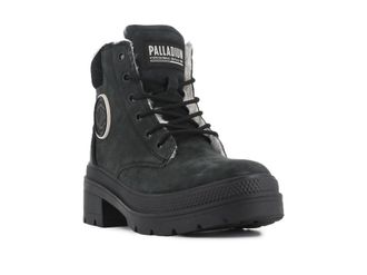 Palladium Winterboots PALLADIUM PALLARISE NBK WL, Damen, Gr. 37, schwarz, Leder, Schuhe Winterboots, Winterschuhe, Schn&uuml;rboots, Winterstiefel, wasserabweisend &