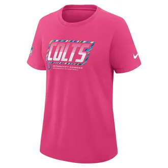 Nike Indianapolis Colts Crucial Catch Nike Womens Dri-FIT NFL T-Shirt in Pink | 03N868XZUE-F9R