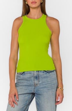 Velvet Heart Lindy Ribbed Knit Tank in Bitter Lime at Nordstrom Rack, Size X-Large