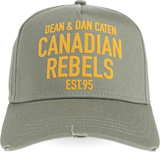 Dsquared2 Cappello da baseball con effetto vissuto - Verde