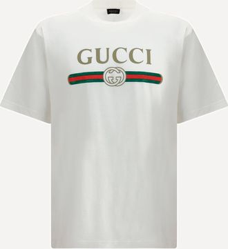 Gucci Printed silk-blend jersey T-shirt Male M