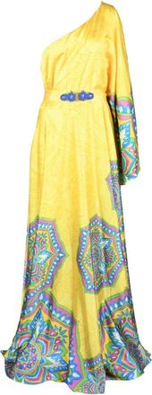 Allure Bridals One-Shoulder Long Dress - Yellow