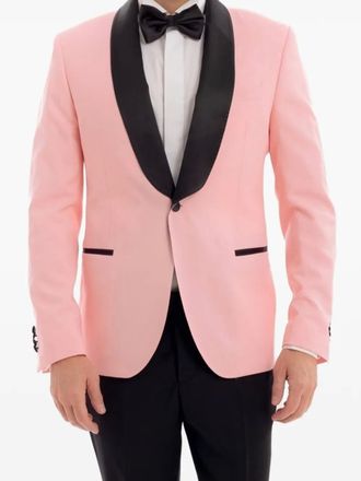 Manuel Ritz single-breasted blazer - men - Fabric - 52 - Pink