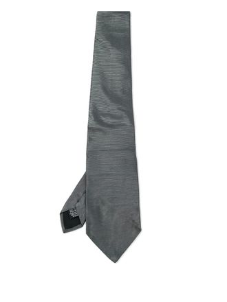 BOSS Zijden stropdas met jacquard - Grijs