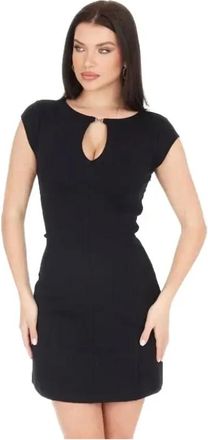 Guess Dames, Jurken, Zwart, Maat: L Viscose