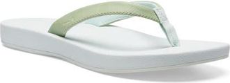 Sanuk Cosmic Shores Water Friendly Flip Flop in Laurel Green/Spa Blue at Nordstrom, Size 10