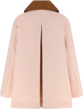 Ganni Corduroy Collar Twill Jacket - Pink