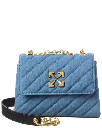 Off-white Off-White Jackhammer Denim & Leather Wallet On Chain