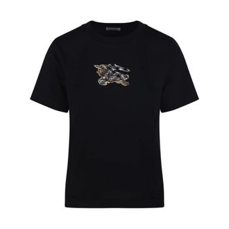 Burberry Tops, Dames, Zwart, S, Frankie EKD T-Shirt