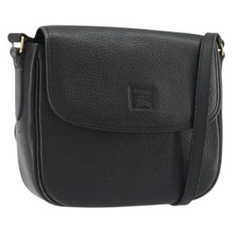 Burberry Pre-owned Vintage Schoudertas - Dames - Vintage Schoudertas - Zwart - ONE Size - Leer - Vintage
