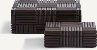 AM.PM Set van 2 dozen van massief mangohout, Rimba