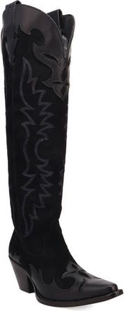 Dingo Drama Queen Over the Knee Western Boot in Black at Nordstrom, Size 8.5