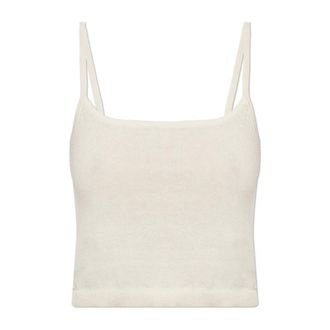 Officine G&eacute;n&eacute;rale Sleeveless Tops, female, Beige, Size: XS Eliane Top