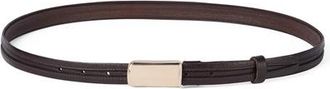 Brunello Cucinelli Leather belt in Chocolate at Nordstrom, Size 90