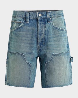 Hudson Men & apos;s Carpenter-Panel Denim Shorts