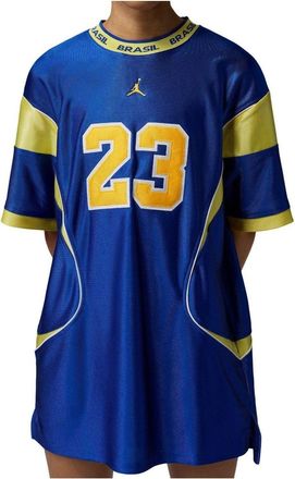 Nike Jordan (WMNS) Air Jordan Brooklyn Brazil Jersey Dress Old Royal Yellow Pulse II5395-417