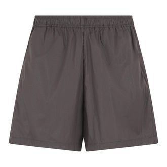 Stone Island Casual Shorts, male, Gray, Size: W31 Loose Wide-Leg Bermuda Shorts