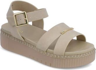 Mia Jacklyn Ankle Strap Platform Sandal in Ecru at Nordstrom, Size 6.5