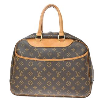 Louis Vuitton Deauville Monogram Canvas Brown Canvas Handbag (Pre-Owned)