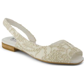 Toms The Briella Slingback Sandal in Ivory/Natural at Nordstrom Rack, Size 7.5