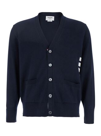 Thom Browne Blue 4Bar Cardigan
