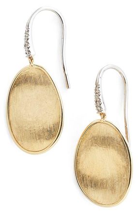 Marco Bicego Lunaria 18K Yellow Gold & Diamond Small Drop Earrings at Nordstrom