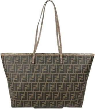 Fendi Pre-owned Zucca Tote Bag - Dames - Vintage Shopper - Bruin - ONE Size - Leer - Vintage