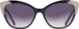 Guess Smoke Gradient Ladies Sunglasses GF00067 01B 55