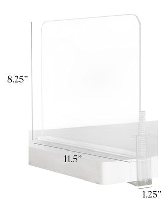 J&V Textiles Acrylic Closet Shelf Divider