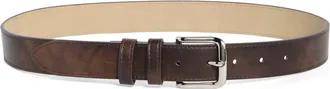 Steve Madden Topstitch Belt in Dark Chocolate at Nordstrom Rack, Size X-Large