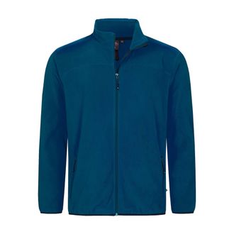 Deproc Fleecejacke DEPROC ACTIVE KIRKVALE II MEN, Herren, Gr. XXL, blau (navy), 100% Polyester, bequem, gerader Abschluss mit Gummizug, Jacken Fleecejacke, w