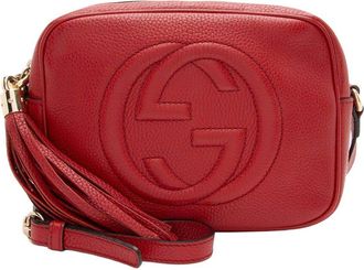 Gucci Red Leather Soho Disco Bag (Authentic Pre-Loved)