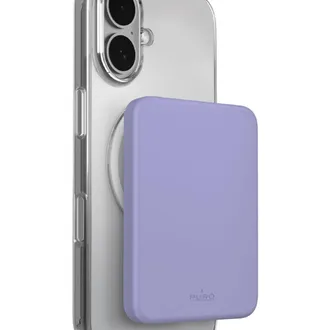 Puro Bater&iacute;a Externa Puro De 4200 Mah, Ultradelgada, Compatible Con Magsafe Y Usb-c - Morada
