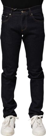 Dolce & Gabbana Mens Slim Fit Denim Jeans - Navy Cotton - Size EU 44 (Mens)