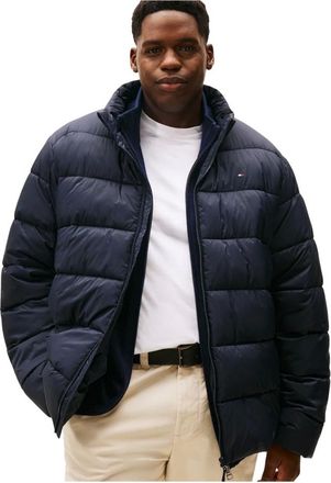 Tommy Hilfiger Jassen, Heren, Blauw, 5Xl, Plus Waterafstotende Ripstop Jas