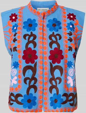 Lollys Laundry Weste mit Stitchings Modell Bin in Blau, Gr&ouml;&szlig;e XS