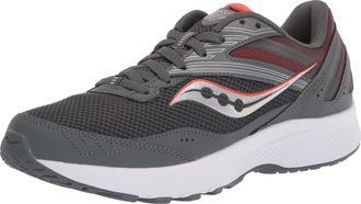 Saucony Mens Cohesion 15 Running Shoe, Shadow/Poppy, 9.5