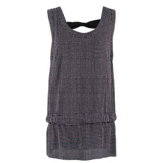 Marni Black Polkadot Tie Back Tunic Size XS