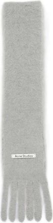 Acne Studios Sciarpa con frange - Grigio