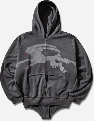 Prototypes Sprayed Goat Hoodie Romper Black