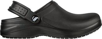 Skechers Womens Work Arch Fit Riverbound Pasay Slip Resistant Shoes In Black