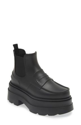 Alexander Wang Carter Chelsea Rain Boot in Black 001 at Nordstrom, Size 10Us