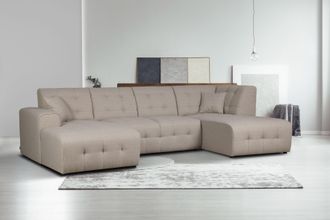 HOME AFFAIRE Wohnlandschaft »Nosia U-Form« incl. 2 Zierkissen, mit feiner Steppung