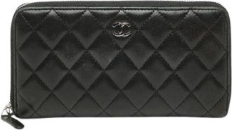 Chanel Pre-owned Wallets, female, Black, Size: ONE SIZE Pre-owned Coin purse/coin case